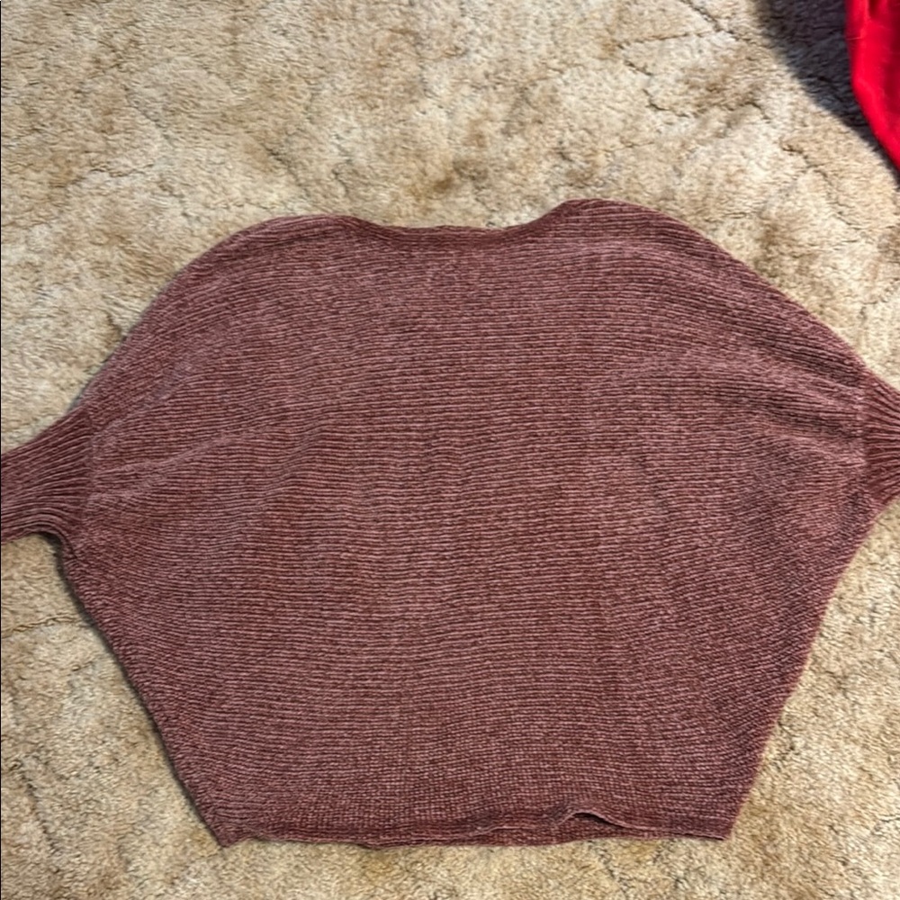 Favlux chenille mauve sweater size small